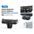 aMagisn TF31 pikakiinnike 2.0 Insta360 GO Ultra -mallille - musta