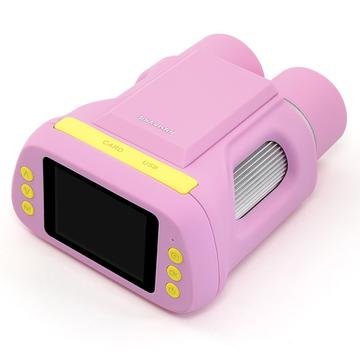 Andonstar AD122 lasten 2-in-1 digitaalinen mikroskooppi ja kiikarit - vaaleanpunainen