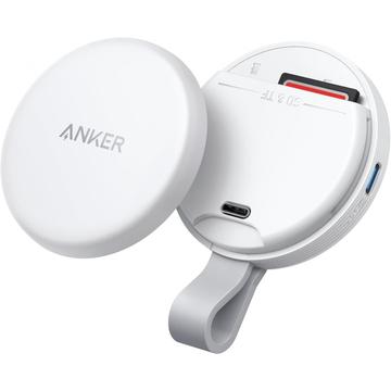 Anker MagGo 3-in-1 magneettinen SD- ja TF-kortinlukija iPhone 15- ja 16-sarjoille - valkoinen