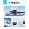 Anker Nano 45W GaN USB-C seinälaturi - Musta