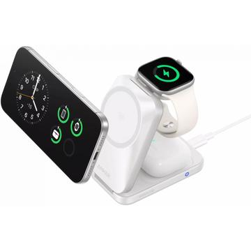 Anker Prime MagGo 3-in-1 langaton laturi - 25W - Valkoinen