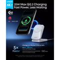 Anker Prime MagGo 3-in-1 langaton laturi - 25W - Valkoinen