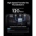 Anker Prime TB5 14-in-1 Thunderbolt 5 -telakointiasema / -keskitin - 140W, 120 Gbps, 8K - harmaa