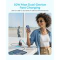Anker Zolo 50W:n seinälaturi - 2x USB-C, 2x USB-A