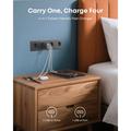 Anker Zolo 70W GaN-seinälaturi - 3x USB-C, 1x USB-A - musta