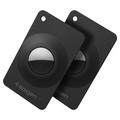 Apple AirTag 1/2 Spigen AirFit 2 -lompakkoteline - 2 kpl - musta