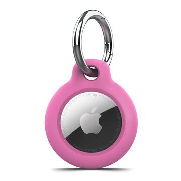 Apple AirTag 1/2 Tech-Protect Karkea avaimenperäkotelo - vaaleanpunainen