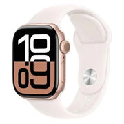 Apple Watch 10 GPS MWWH3QN/A - Alumiini, vaaleanruskea urheiluranneke, S/M, 42mm