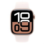 Apple Watch 10 GPS MWWH3QN/A - Alumiini, vaaleanruskea urheiluranneke, S/M, 42mm