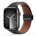 Apple Watch (38/40/SE/41/42mm) Dux Ducis YA M-Buckle -nahkahihna - musta