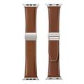 Apple Watch (38/40/SE/41/42mm) Dux Ducis YA M-Buckle -nahkahihna - ruskea