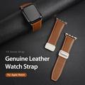 Apple Watch (38/40/SE/41/42mm) Dux Ducis YA M-Buckle -nahkahihna - ruskea