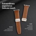Apple Watch (38/40/SE/41/42mm) Dux Ducis YA M-Buckle -nahkahihna - ruskea