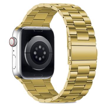 Apple Watch (38/40/SE/41/42mm) Kalebol CNC Pro -ruostumattomasta teräksestä valmistettu rannekoru - kulta