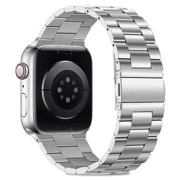 Apple Watch (38/40/SE/41/42mm) Kalebol CNC Pro -ruostumattomasta teräksestä valmistettu rannekoru - hopea