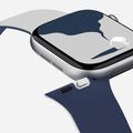 Apple Watch (38/40/SE/41/42mm) MOFT Snap Duo -ranneke - tummansininen / Misty