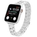 Apple Watch (38/40/SE/41/42mm) ohut teräsranneke - hopea