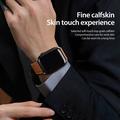 Apple Watch (42/44/SE/45/46/49mm) Dux Ducis YA M-Buckle -nahkahihna - ruskea
