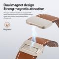 Apple Watch (42/44/SE/45/46/49mm) Dux Ducis YA M-Buckle -nahkahihna - ruskea
