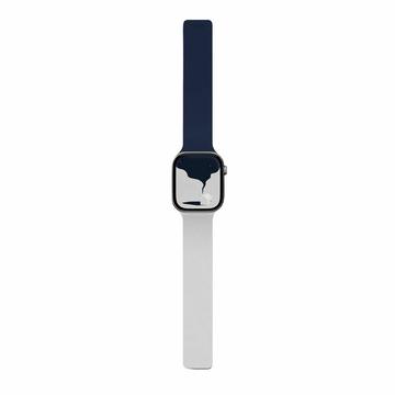 Apple Watch (42/44/SE/45/46/49mm) MOFT Snap Duo -ranneke - tummansininen / Misty