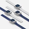 Apple Watch (42/44/SE/45/46/49mm) MOFT Snap Duo -ranneke - tummansininen / Misty