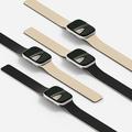 Apple Watch (42/44/SE/45/46/49mm) MOFT Snap Duo -ranneke - valkoinen / musta