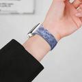 Apple Watch Series 11/10/9/8/SE 3/SE (2022)/7/SE/6/5/4/3/2/1 -kukkakuvioinen silikonirannekoru - 42mm/41mm/40mm/38mm - lila