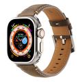 Apple Watch Series 11/10/9/8/SE 3/SE (2022)/7/SE/6/5/4/3/2/1 Retro nahkaranneke - 42mm/41mm/40mm/38mm - Matta Olive