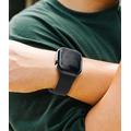 Apple Watch Series 12 Ringke Slim Suojakuori - 42mm - 2 Kpl. - Kirkas & Musta