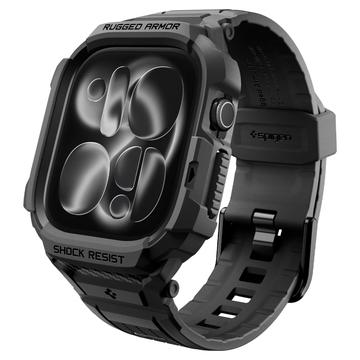 Apple Watch Series 12 Spigen Rugged Armor Pro TPU Suojakuori - 42mm - Musta