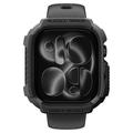 Apple Watch Series 12 Spigen Rugged Armor TPU Kotelo - 42mm - Musta