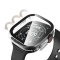 Apple Watch Ultra 1/2/3/4  Tech-Protect Defense360 kotelo ja näytönsuoja - 49mm - 2 kpl. - Titaani / Läpinäkyvä