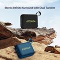 Azeada AZ-S01 5W vedenkestävä kannettava Bluetooth-kaiutin - musta