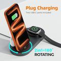 B-33 3-in-1 langaton latausasema, jossa on USB-C-liittimet - 15W - musta