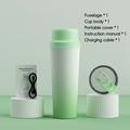 BDL-009 2-in-1 akkukäyttöinen kannettava mehustin / tehosekoitin - 650ml - Liukuvärjäys vihreä