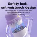 BDL-009 2-in-1 akkukäyttöinen kannettava mehustin/tehosekoitin - 650ml - porppuravärinen