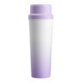 BDL-009 2-in-1 akkukäyttöinen kannettava mehustin/tehosekoitin - 650ml - porppuravärinen