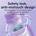 BDL-009PRO 2-in-1-akkukäyttöinen mehustin/tehosekoitin, jossa on kantokahva - 650ml - violetti