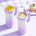 BDL-009PRO 2-in-1-akkukäyttöinen mehustin/tehosekoitin, jossa on kantokahva - 650ml - violetti