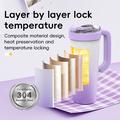BDL-009PRO 2-in-1-akkukäyttöinen mehustin/tehosekoitin, jossa on kantokahva - 650ml - violetti