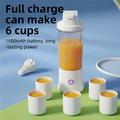 BDL-010PRO 2-in-1 ladattava mehustuskone / vesipullo - 450ml - valkoinen