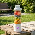 BDL-010PRO 2-in-1 ladattava mehustuskone / vesipullo - 450ml - valkoinen