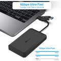 BENFEI 2.5" SATA SSD -aseman kotelo - USB-C/USB-A, UASP- ja SATA III -tuki - musta