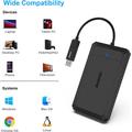 BENFEI 2.5" SATA SSD -aseman kotelo - USB-C/USB-A, UASP- ja SATA III -tuki - musta