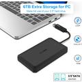 BENFEI 2.5" SATA SSD -aseman kotelo - USB-C/USB-A, UASP- ja SATA III -tuki - musta