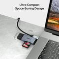 BENFEI 2-in-1 USB-C/USB-A 3.0 -kortinlukija - SD, TF, microSD - musta