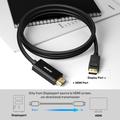 BENFEI DisplayPort/HDMI-kaapeli - 4K 30Hz - 1.8m - musta