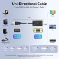 BENFEI HDMI/VGA-kaapeli - 1.8m - musta