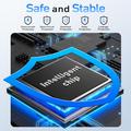 BENFEI SSD-aseman kotelo, 2.5 tuumaa, SATA SSD, USB-C, USB-A, UASP SATA III -tuki - musta