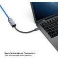 BENFEI USB-C/RJ45-sovitin - 1000Mbps - harmaa